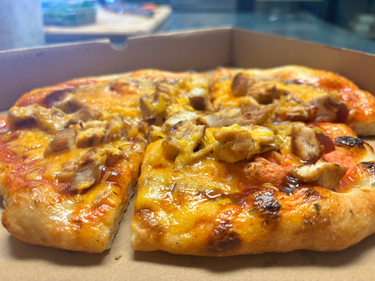 12” BBQ chicken pizza